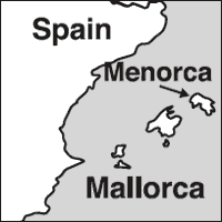 Menorca map
