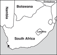 South Africa map