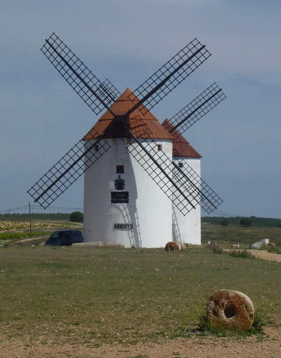 windmills in Don Quixote country