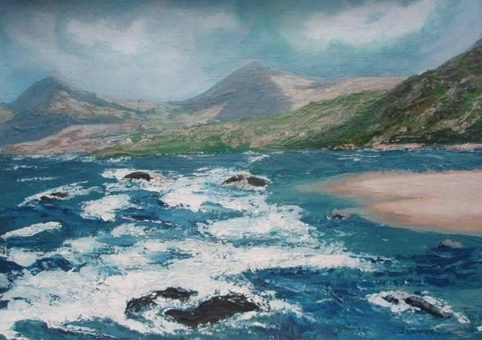 Plakias beach by Jean Connor